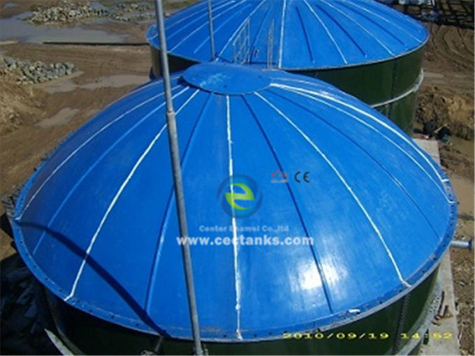 Centrum Emaille Draagbare Montage Biogas Anaërobe Digester Tank voor afvalwater verwijdering ISO 2