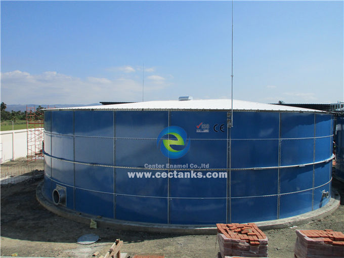 Mini-biogas anaërobe verwarmingstank, glas gesmolten met staal tank voor gas / vloeistof ondoordringbaar 1