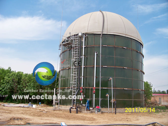 1 -4MW Biogascentrale EPC Turnkey BOT BTO Project Service met Glass Fused To Steel Storage Tanks 1