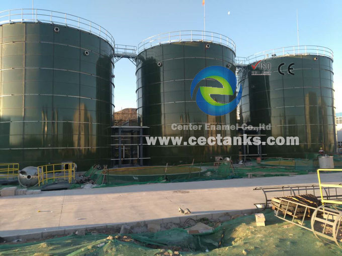 Glasgevoerde staalkorrelopslag silo's voor de opslag van droge bulk met NSF / ANSI 69-certificering 0