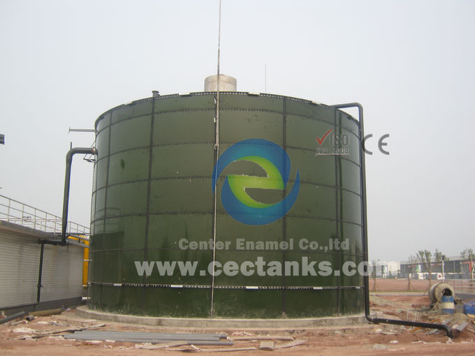 Gecomprimeerde levensduur Meer dan 30 jaar Slibopslag Enamel tank met membraan dak of aluminium dak 2