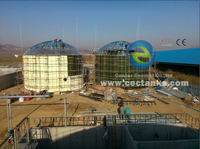 Ontwikkelaar van " glas-gesmolten-in-staal " gespannen tanks en silo's biogascontainer 1